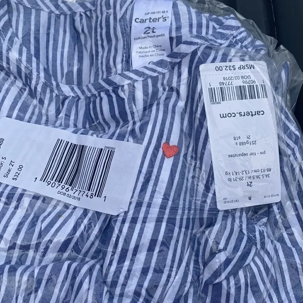 ✨4xHP✨Carter's Striped Cotton Dress✨